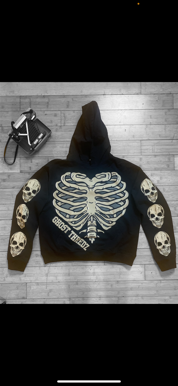 Oversized skull hoodie