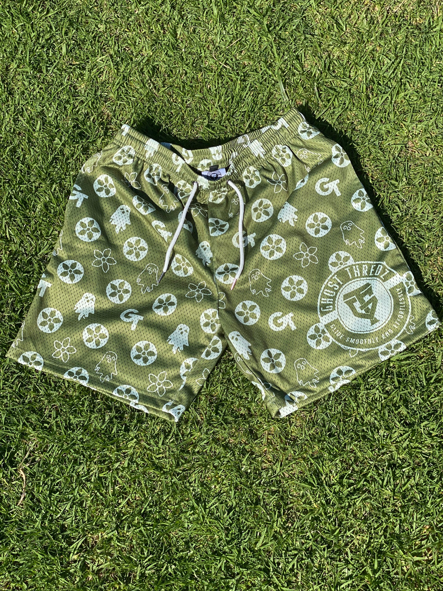 Ghost Thredz Mesh Shorts Olive 