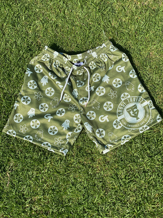 Ghost Thredz Mesh Shorts Olive 
